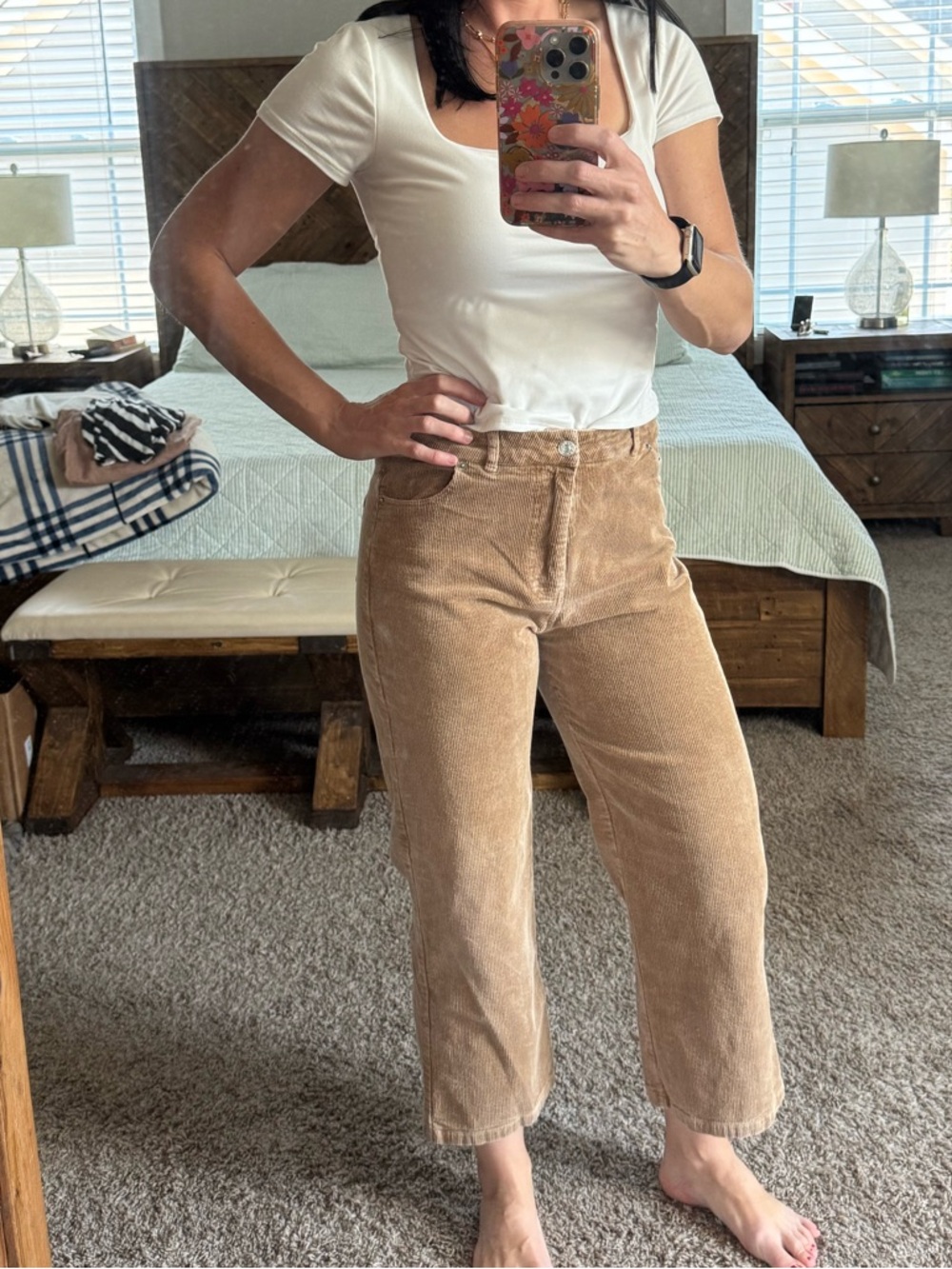 Petal & Pup Beige Corduroy Trousers
